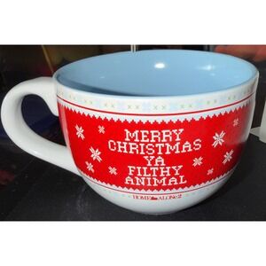 Silver Buffalo Home Alone 2 Mug 24 oz Red Excellent Filthy Animal Quote